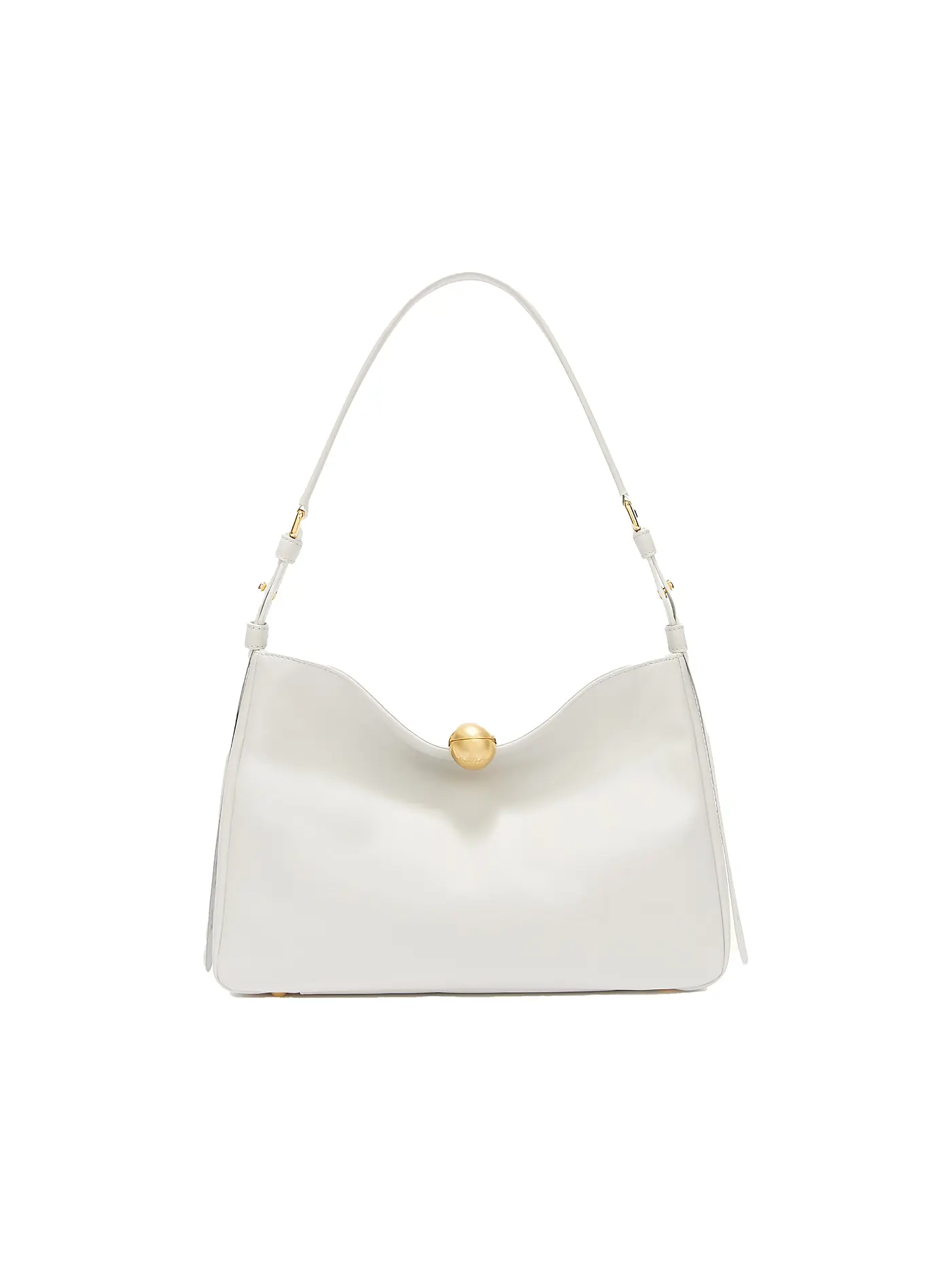 FURLA | Ledertasche - Schultertasche SFERA SOFT Medium | weiss